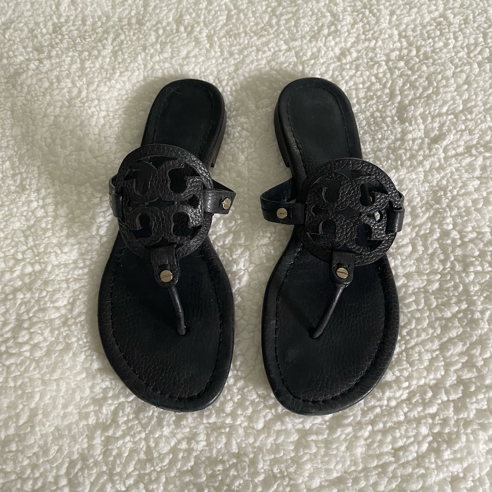 Tory Burch sandals - dark grey - size 9